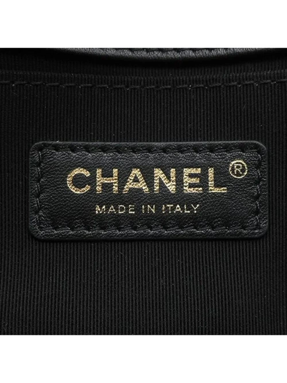 Chanel Shoulder Bag Boy 20 Lambskin Black Matt Togo Chain